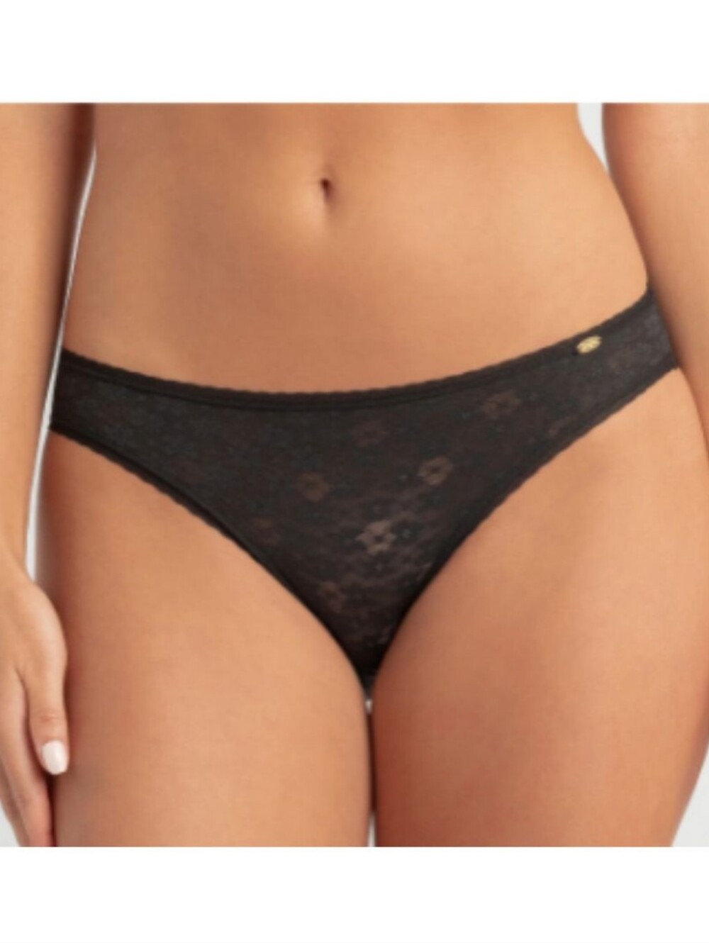 2 Pk Jessica Simpson Black & Pink Floral Lace Bikini Panty